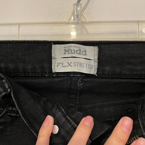 Mudd Black Jean Shorts - Picture 3 of 4